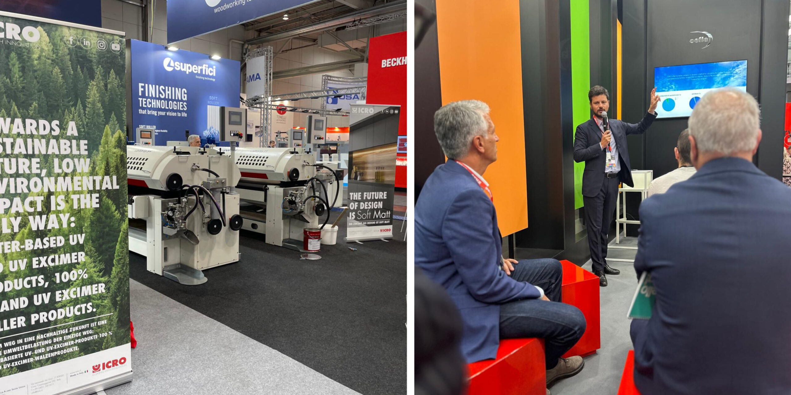 LIGNA 2025: ICRO presenta le nuove tecnologie vernicianti per legno!